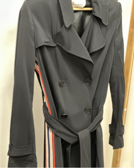 Kabát dámský Pinko černý trenchcoat